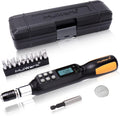 1/4 Mini Cordless Adjustable Torque Screwdriver with 9 PCS Bits & Storage Case L829462