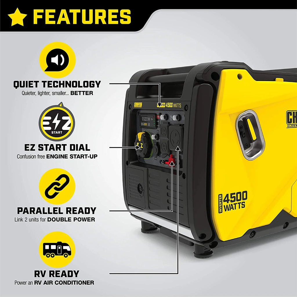 4500-Watt Portable Inverter Generator T8906