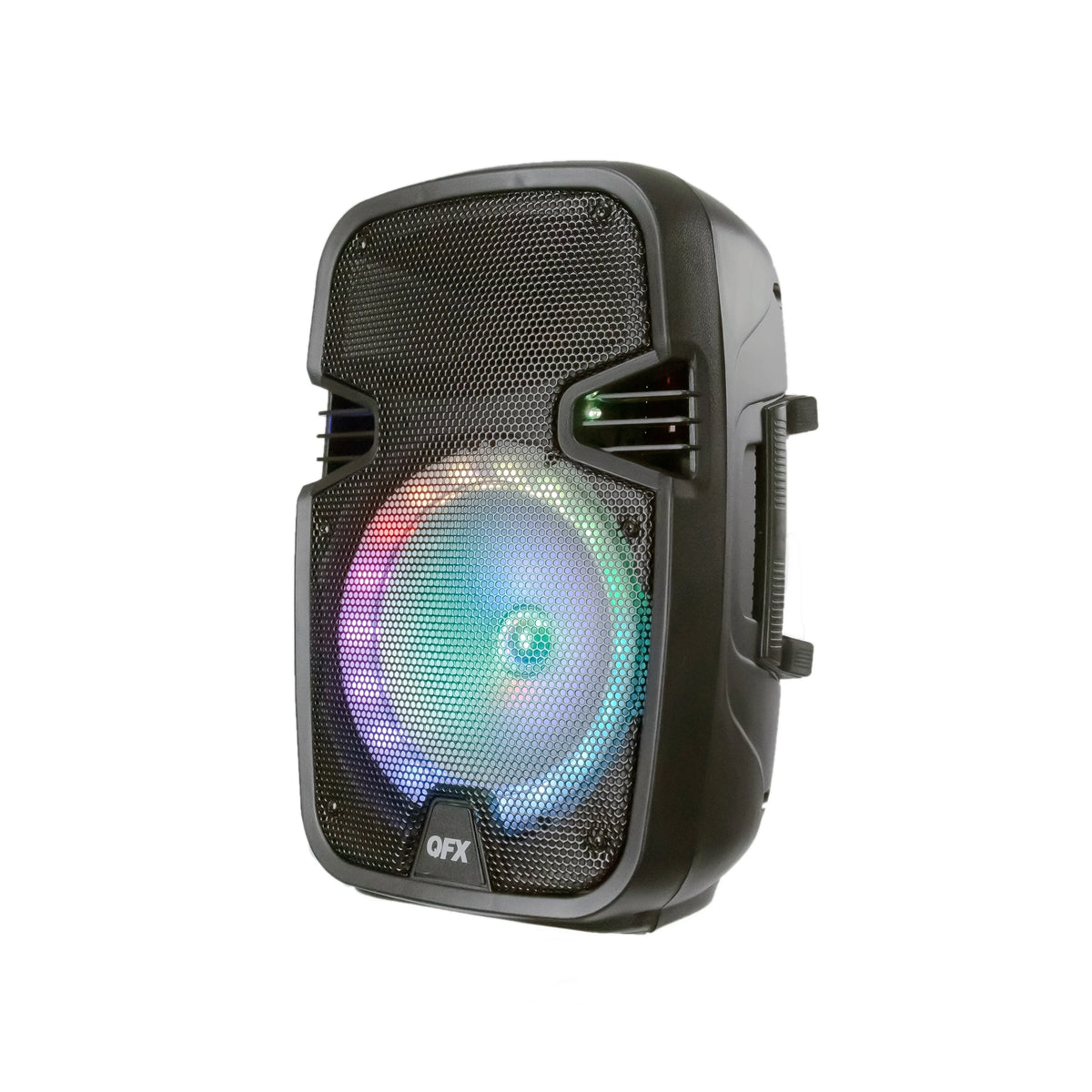 8” Bluetooth Rechargeable Speaker with LED Party Lights and Wired Microphone C974