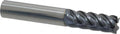55CR V-Carb 5 Flute End Mill, Aluminum Titanium Nitride Coating, 3/8x22 Cutting Diameter E782