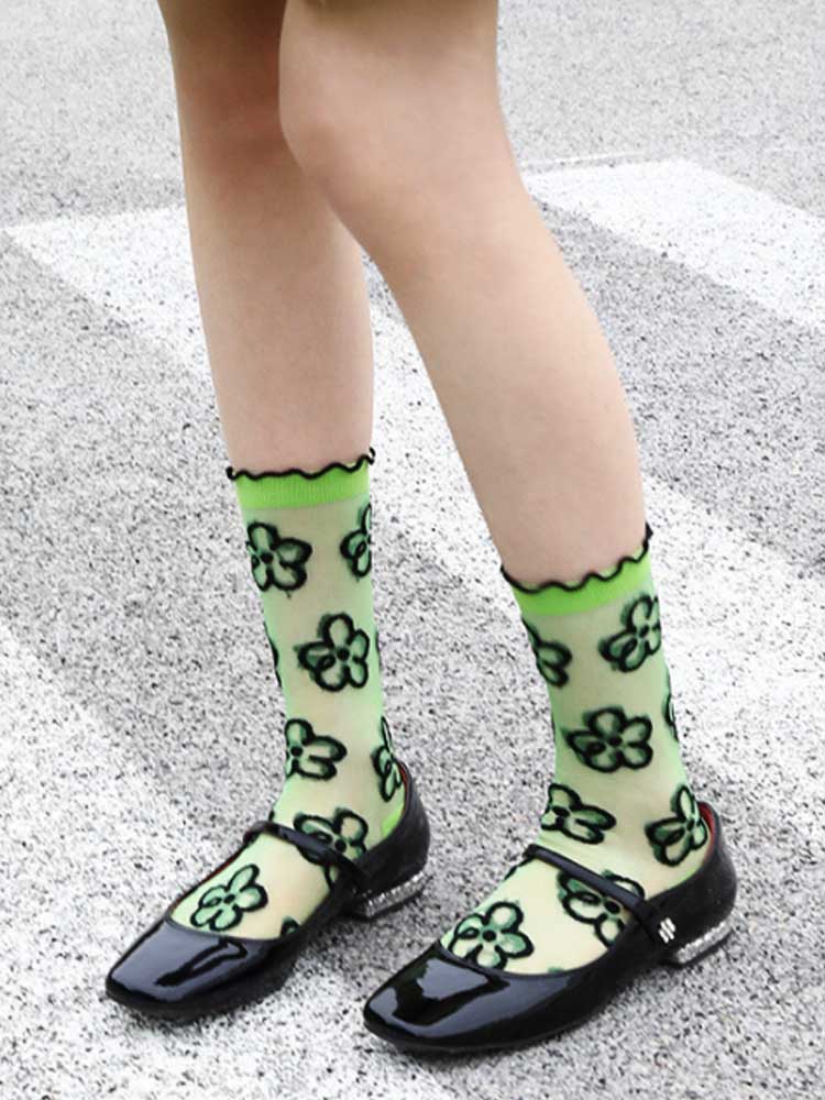 Printed Sheer Stockings P809690
