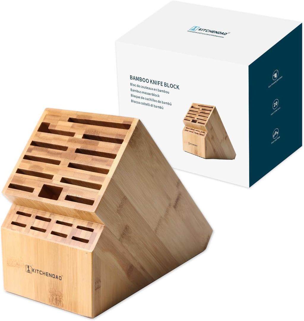 XL Bamboo Knife Block Holder 20 Slot P9710