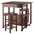 3-Pc Space Saver Set Walnut Finish C23835