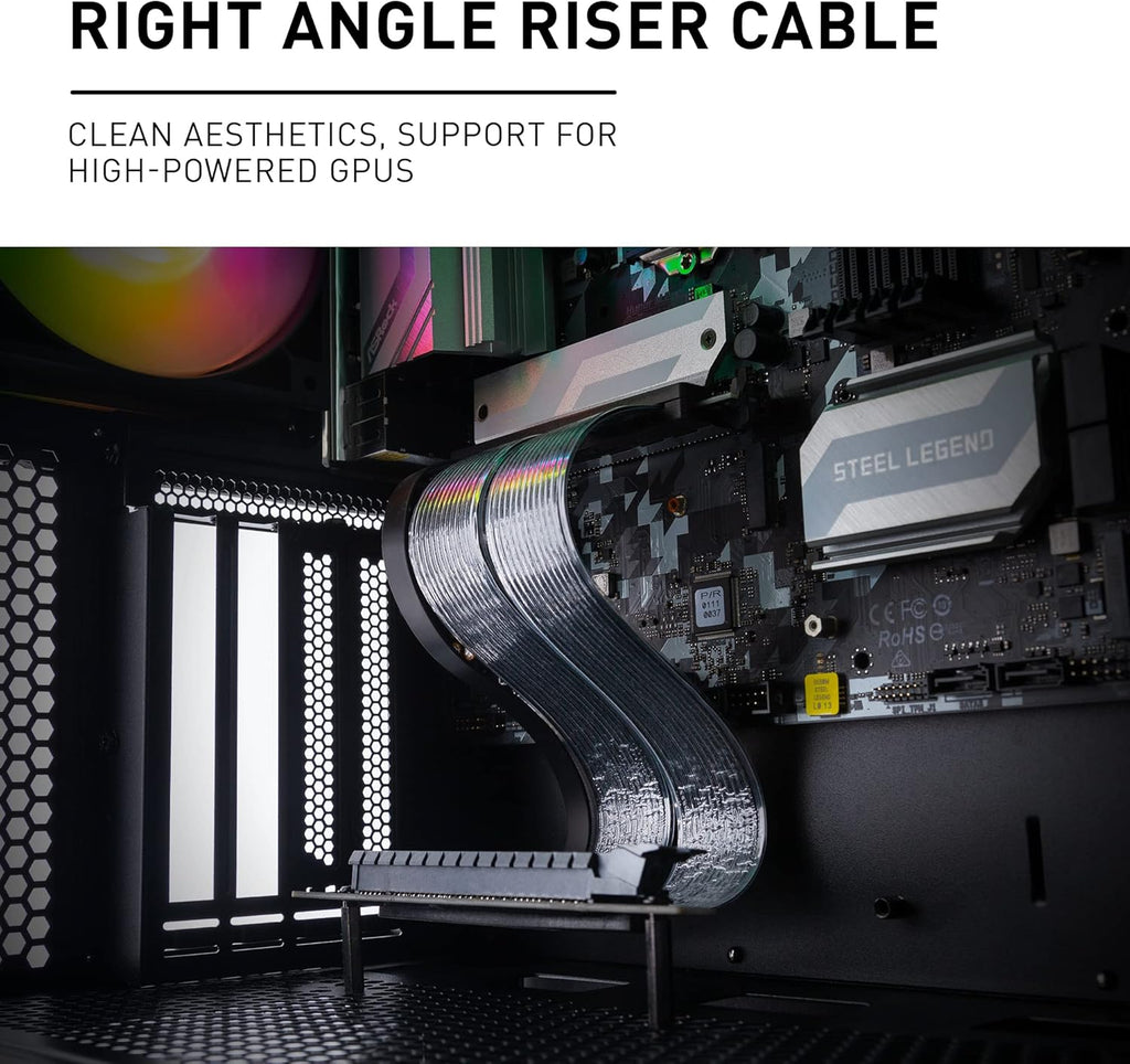 PCIE 4.0 Right Angle Riser Extension Cable I6376