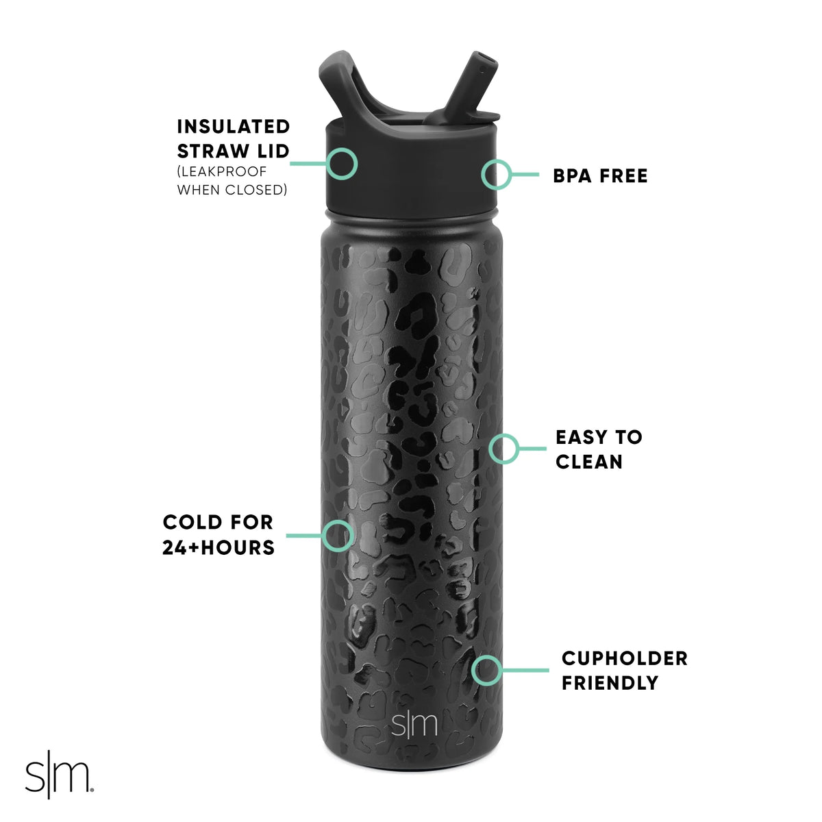 22 fl oz Vacuum Insulated Stainless Steel Water Bottle D4426