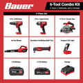 20V Cordless 6-Tool Combo Kit with Battery and Charger O29052