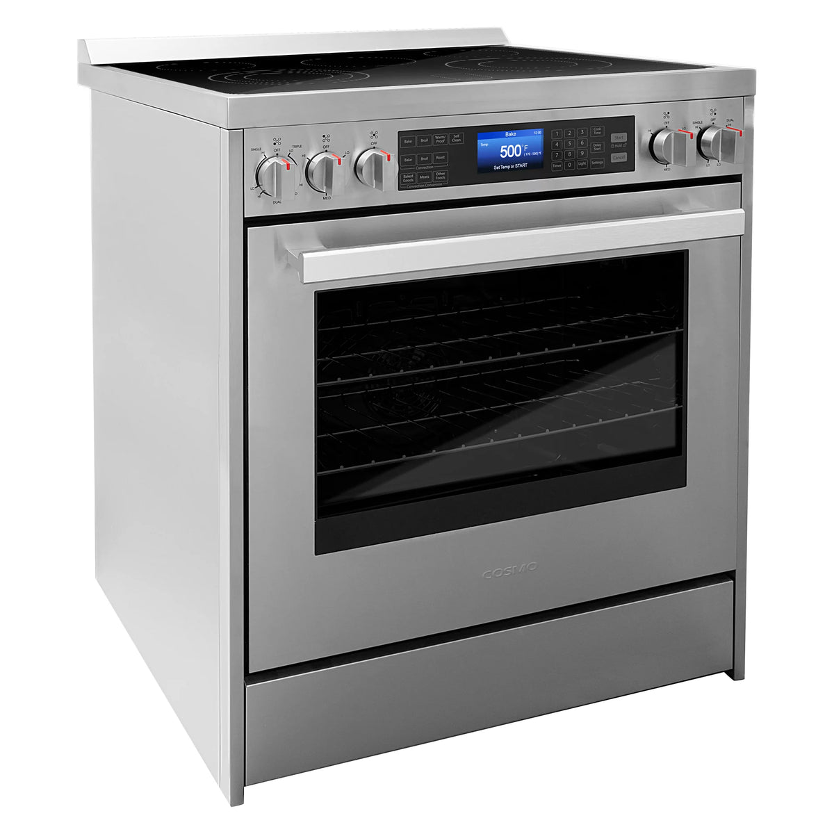 2 Piece Kitchen Appliance Bundle with 30" Electric Range and 30" Wall Mount Range Hood C4822