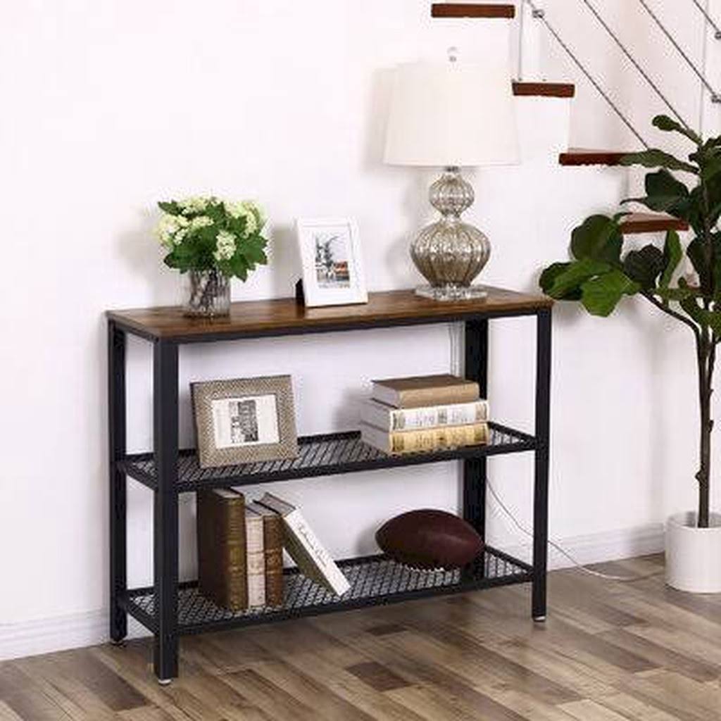 40" Black Console Table V58456