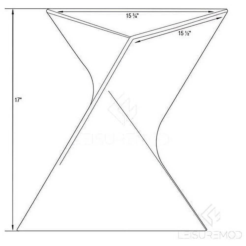 Orange Plastic Triangle End Table Set Of 2 M505086
