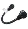 AC Adapter Cord NEMA Dryer 14-30P to TT-30R RV 30A 125V 1.5FT W7005