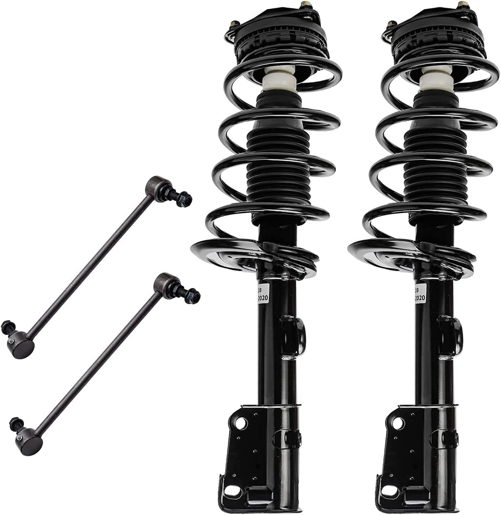 Front Complete Strut & Spring Assembly with Sway Bar End Links W279