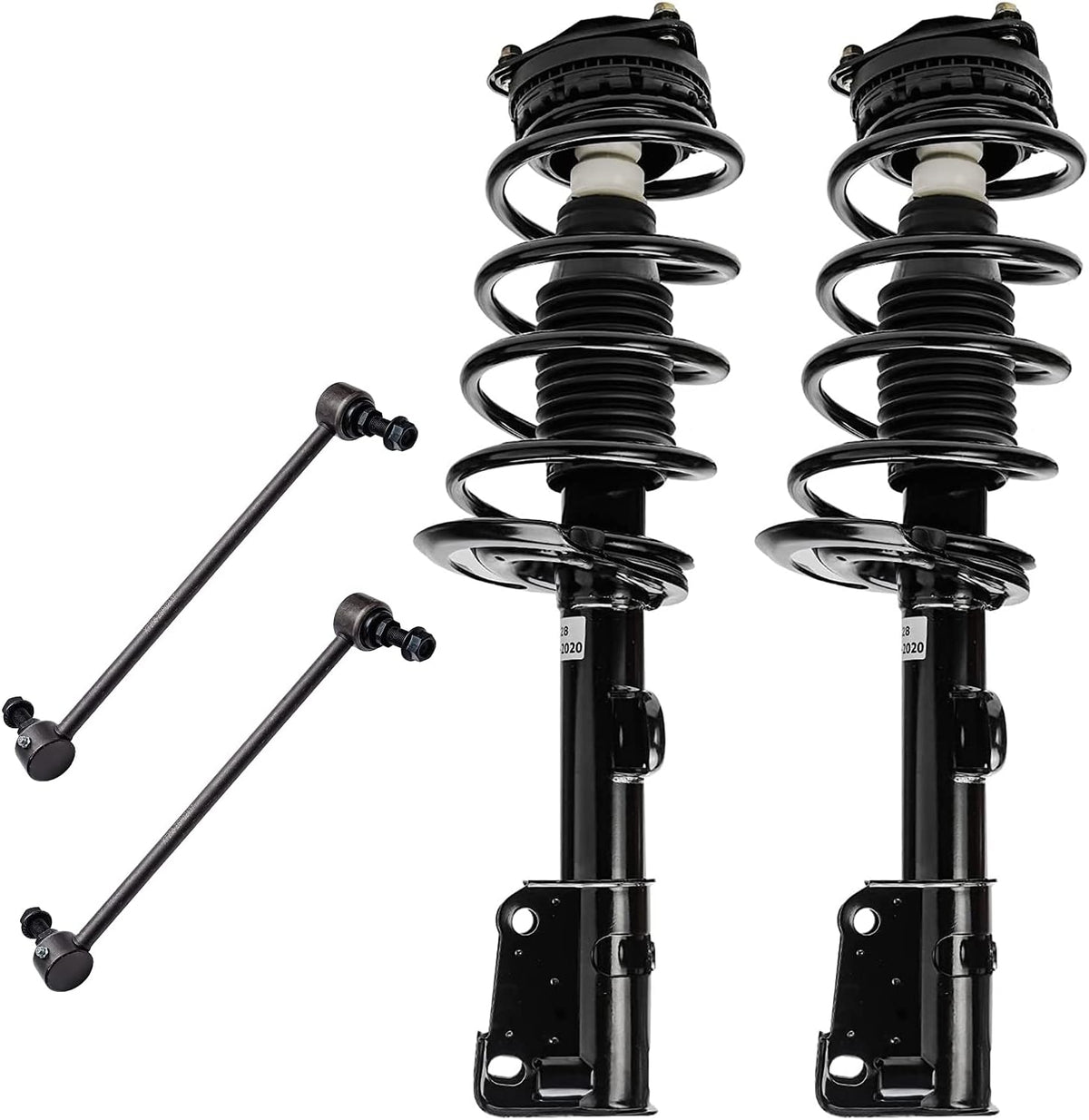 Front Complete Strut & Spring Assembly with Sway Bar End Links W279
