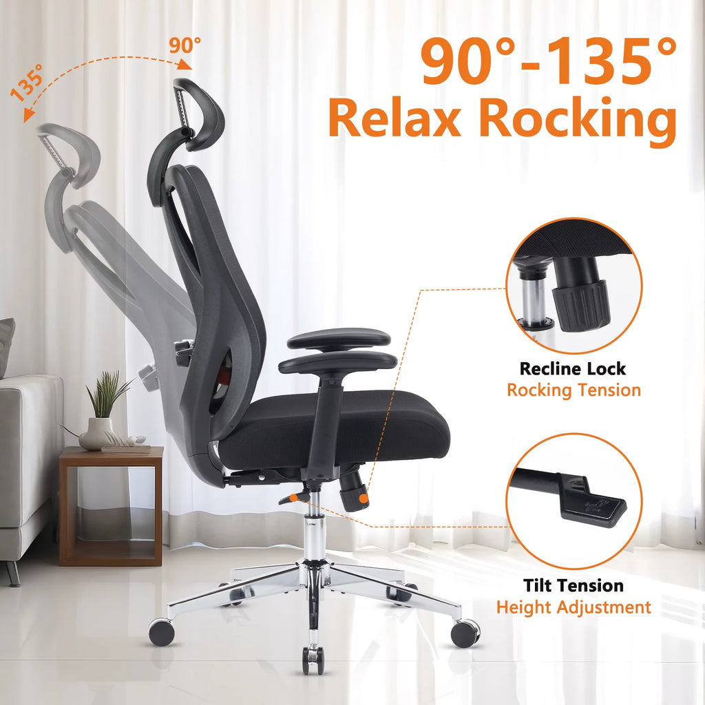 High Back Ergonomic Mesh Office Chair with Headrest O43431