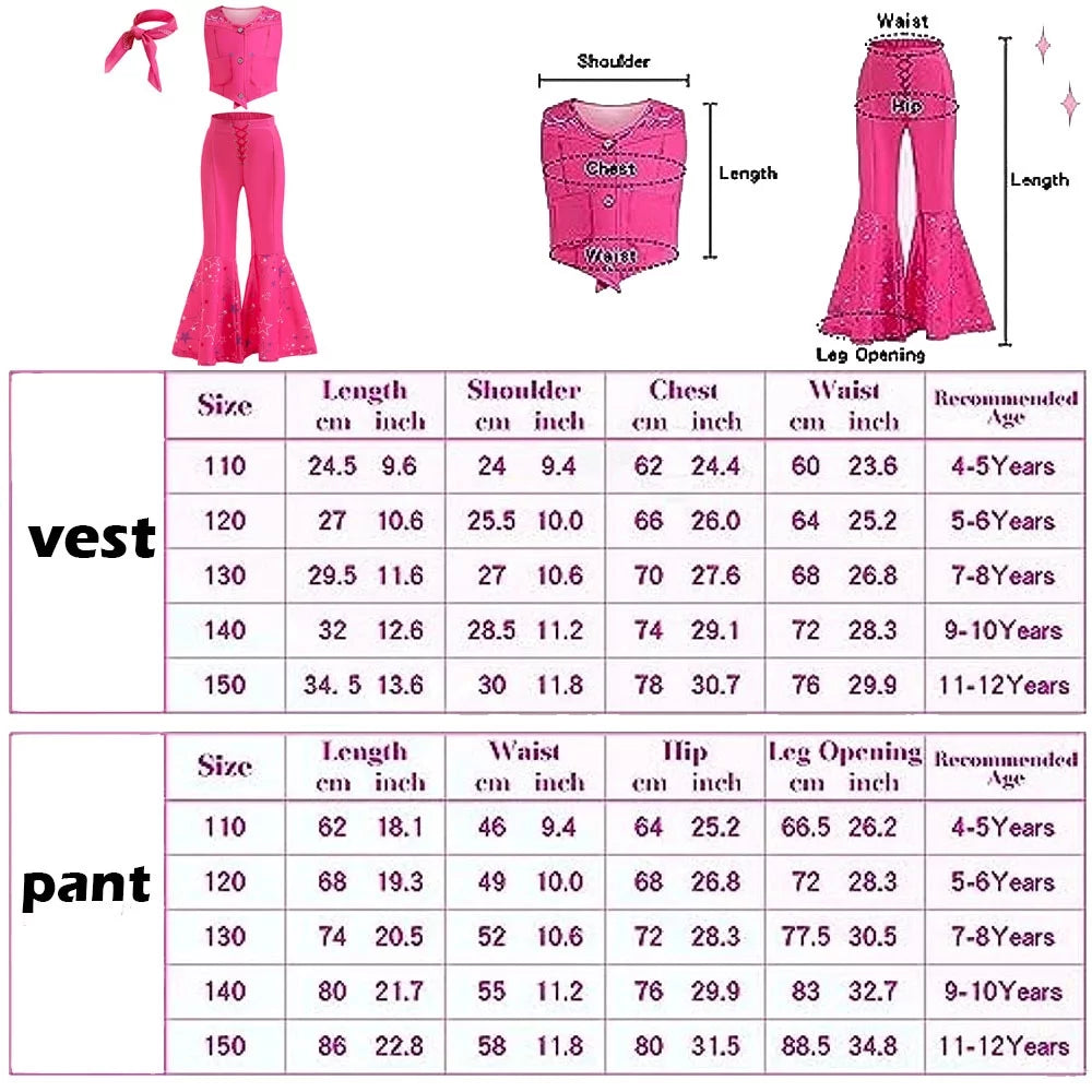 Pink Flare Pant Costume W689884