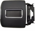 Center Console Armrest Lid with Steel Bracket Black Leather N4583