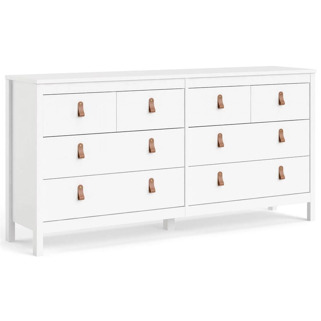 White 8 Drawer Engineered Wood Dresser V585523