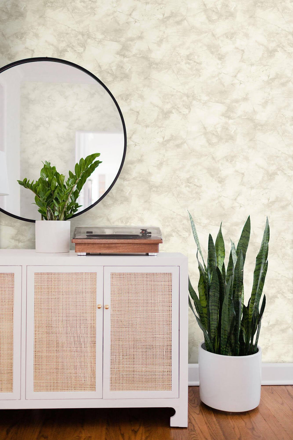 White Pressed Petioles Wallpaper Y495