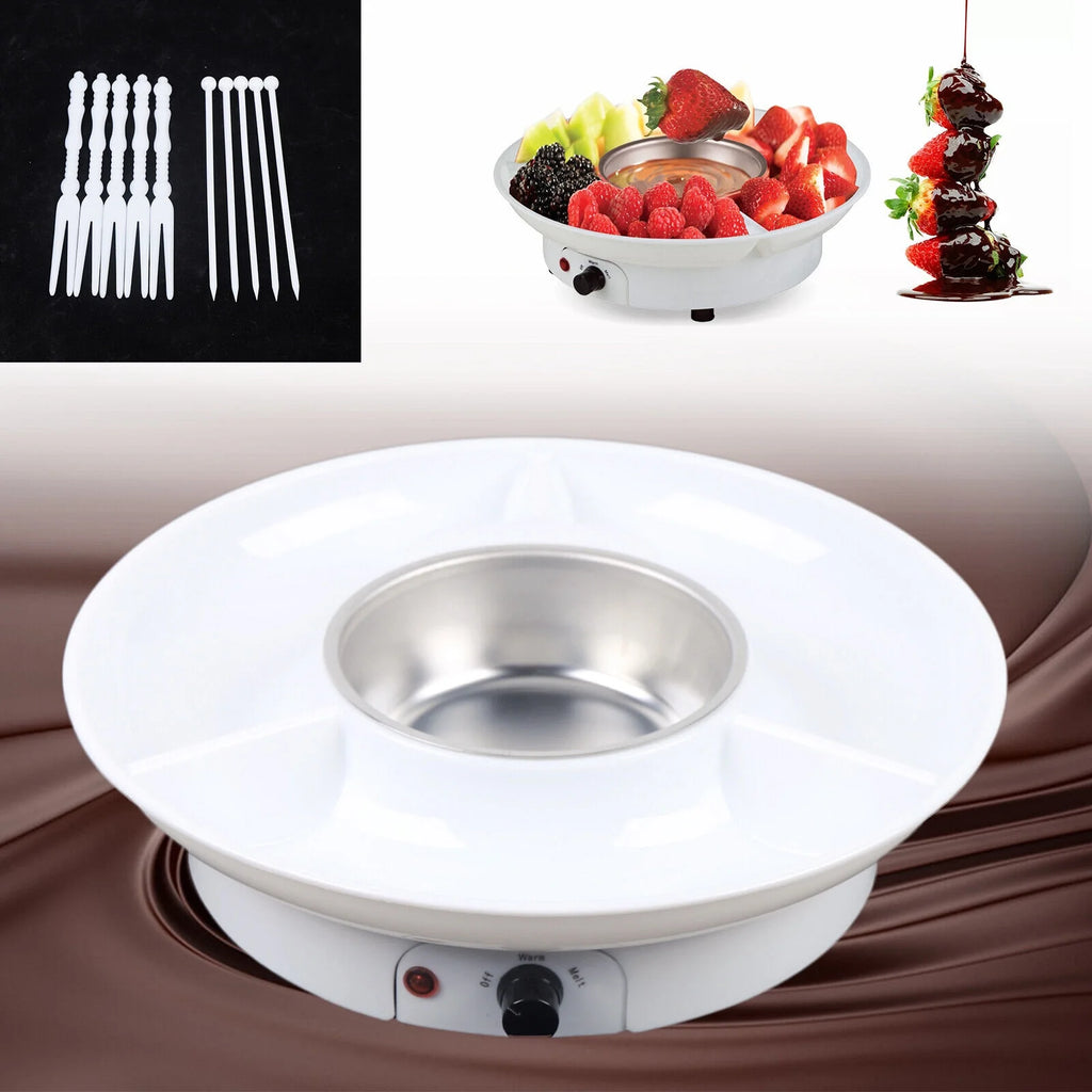 Electric Chocolate Fondue Set with 10 Forks H7488