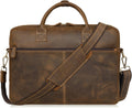 Brown Genuine Leather Briefcase Bag W128216