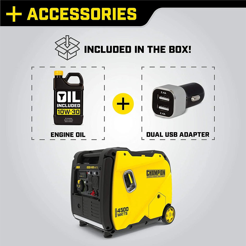 4500-Watt Portable Inverter Generator T8906
