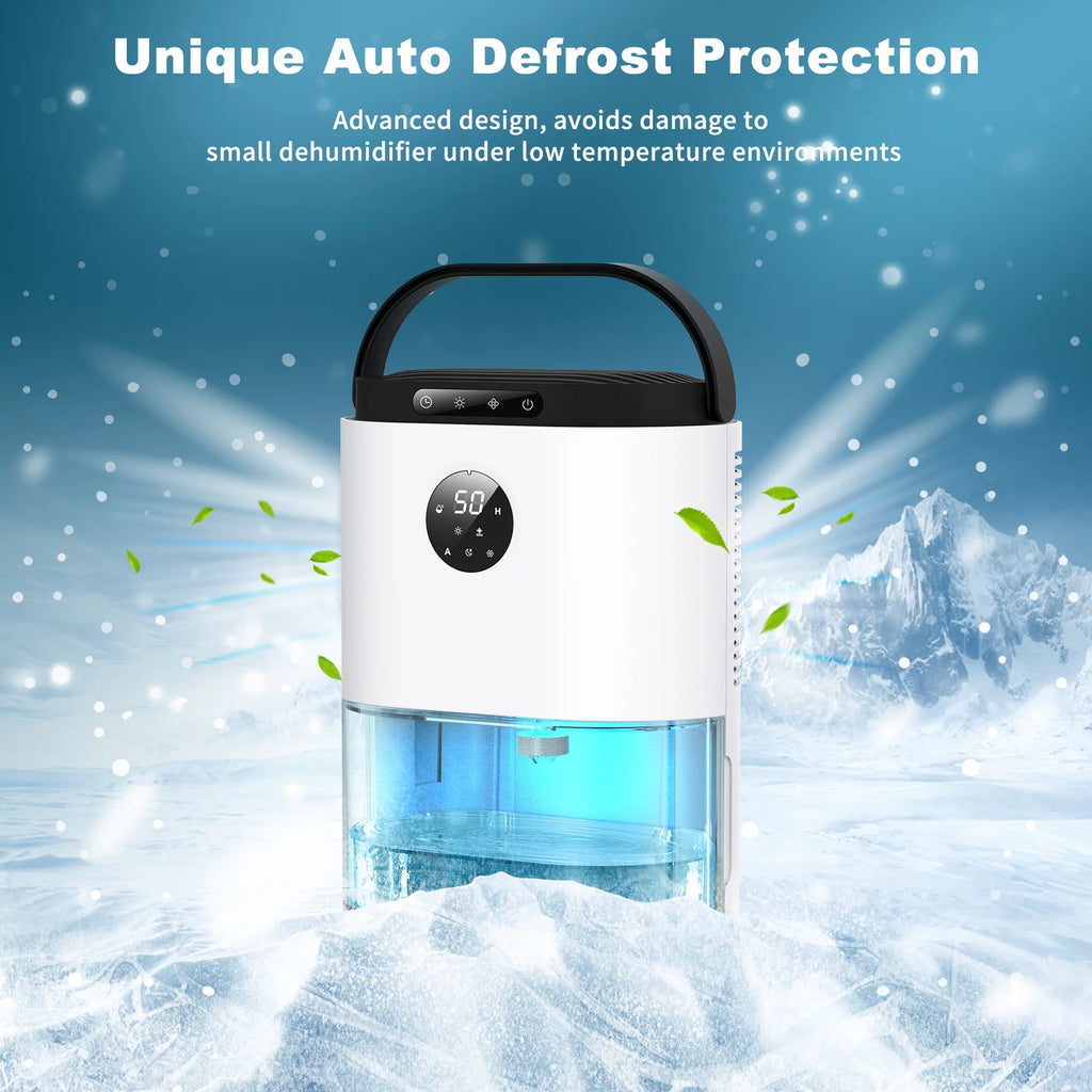 Dehumidifier with Humidify Control, 77.5 oz, 480 Sq. ft., White B1414