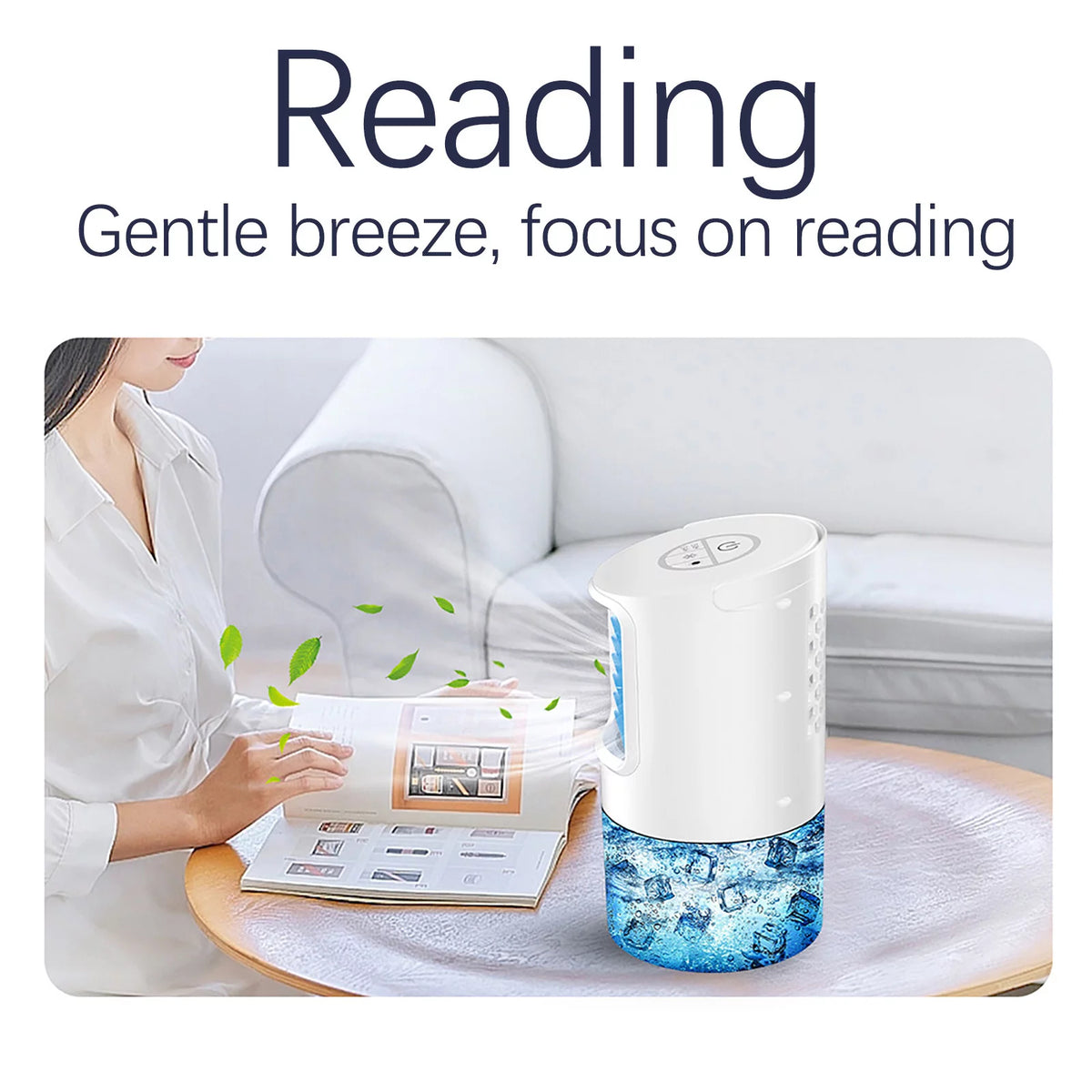 Portable Mini USB Air Conditioner with Night Light Y296