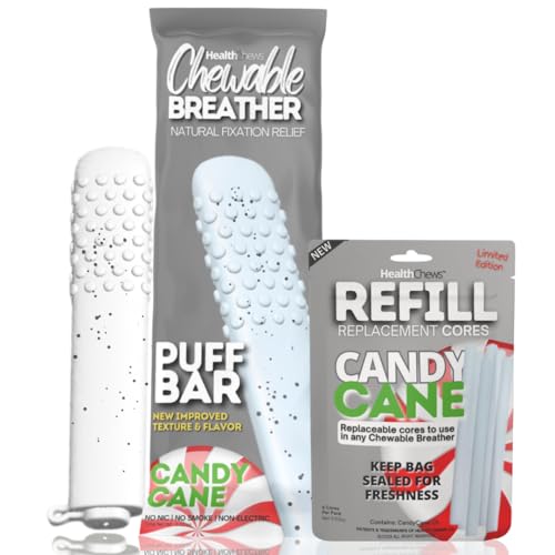 Minty Cane Aroma PuffBar Hand Fidget Relief with Essential Oil J641