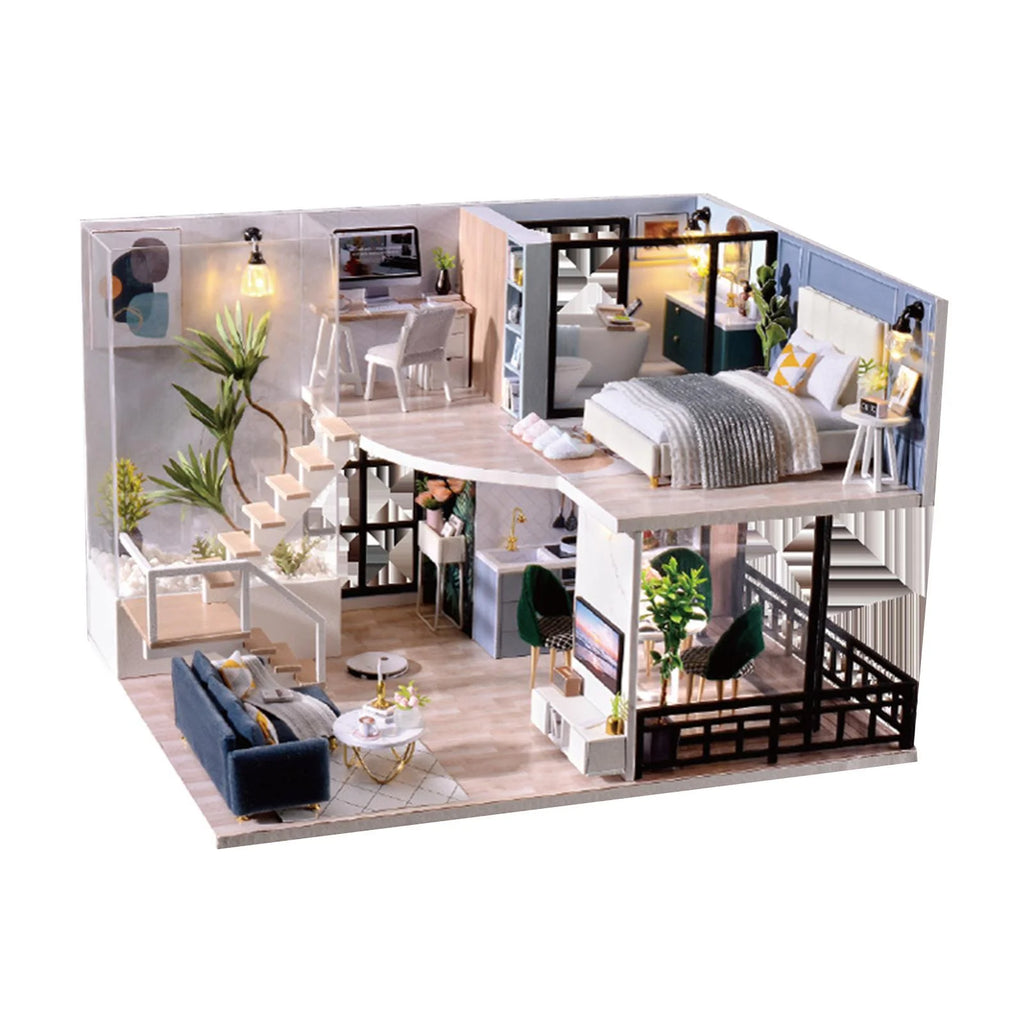 Dollhouse Building Toys with Furniture Accessories B7209