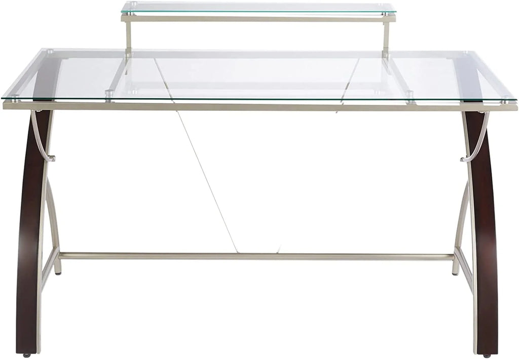 55"W Glass Computer Desk T57903
