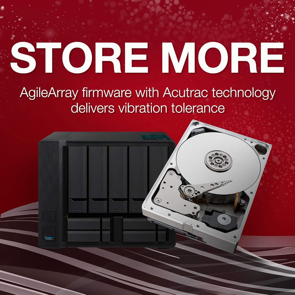 10TB NAS Internal Hard Drive HDD CMR 3.5 Inch SATA 6Gb/s 7200 RPM 256MB Cache O671