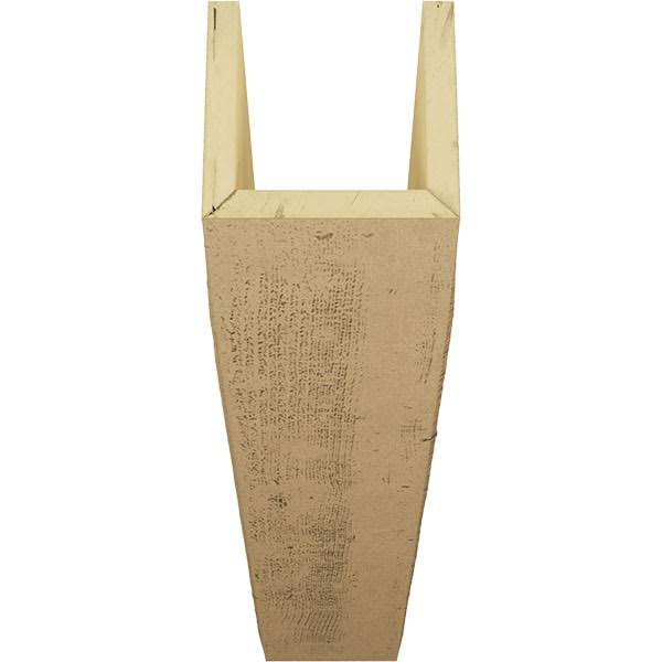 6x22W x 6x22H x 10&L 3-Sided Rough Sawn Faux Wood Ceiling Beam Z375