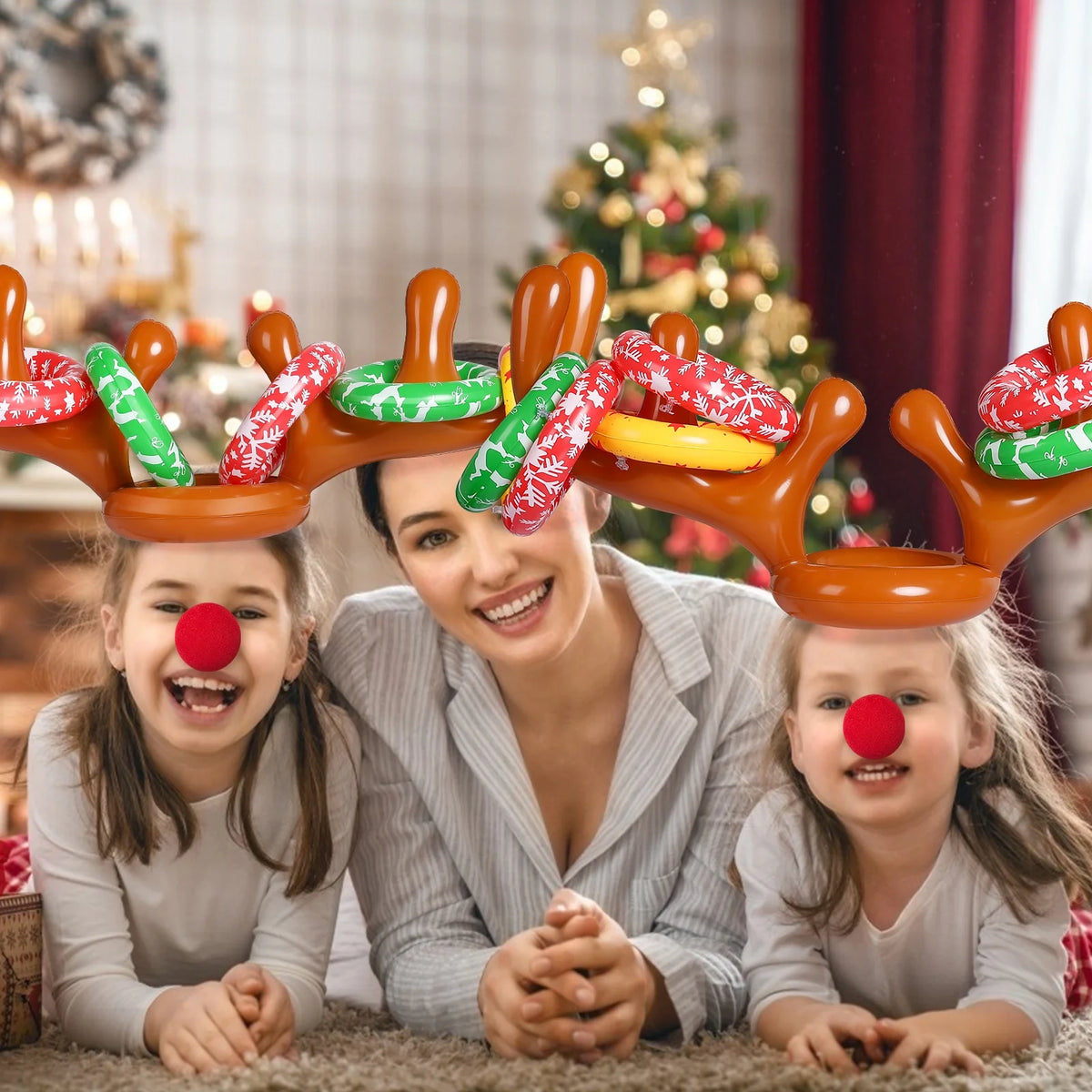 Inflatable Reindeer Antler Ring Toss Game C600215