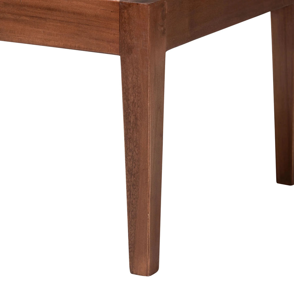2-Piece Brown Boho Dining Banquette Set Q1026