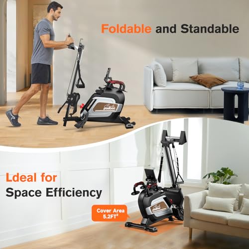 Magnetic Rowing Machine 360 LB Weight Capacity Folding Rower with Tablet Holder Z7542