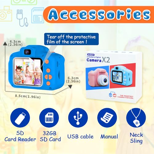 Kids Selfie Camera with 32GB SD Card E93757