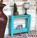 Turquoise Side Accent Table Y21915