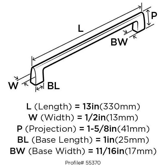 Satin Nickel Appliance Pull K388
