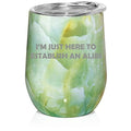 12 oz Stainless Steel Stemless Wine Tumbler with Lid J666012