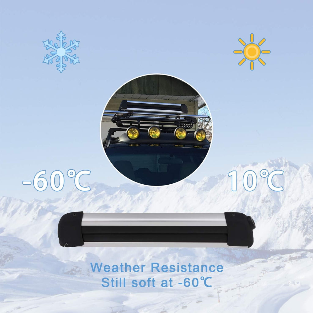 Lockable Cross Bars Carrier & Ski Snowboard Racks Kit Y7613
