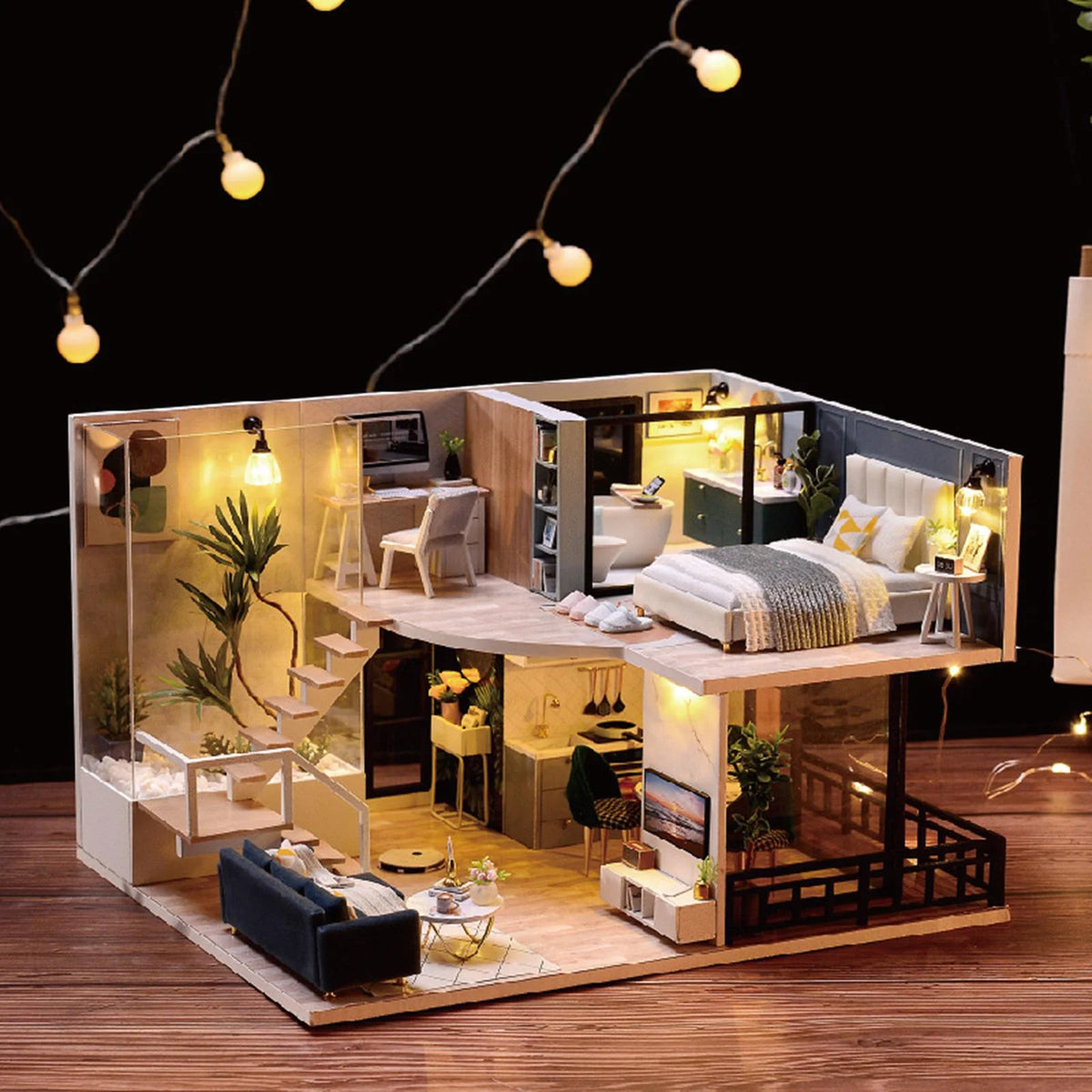 Dollhouse Building Toys with Furniture Accessories B7209