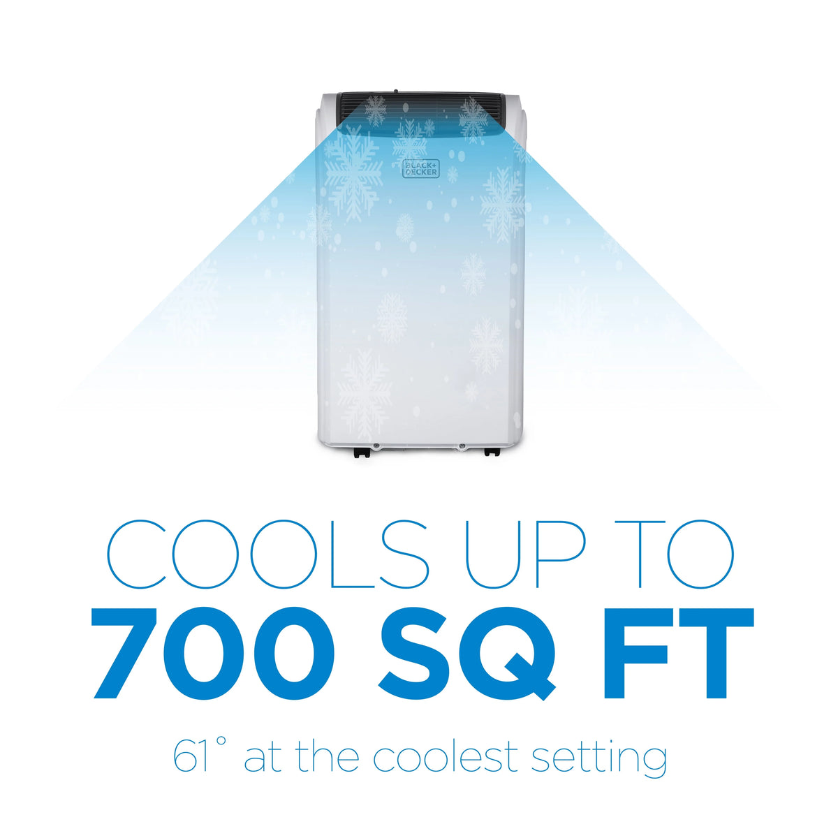 8,000 BTU Portable Air Conditioner with Remote Control, White J345