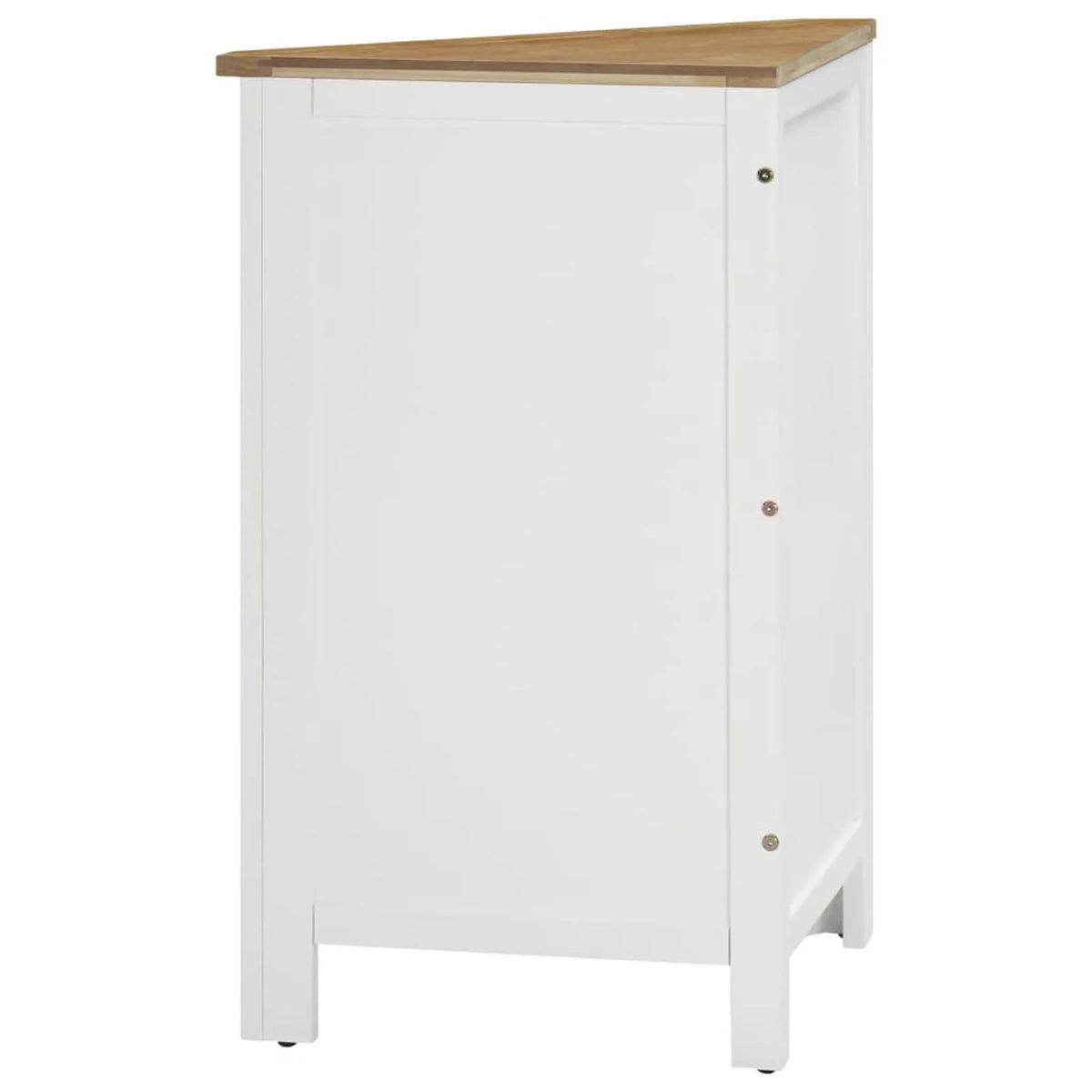 Oak Wood Corner Cabinet with Storage Shelves S24408