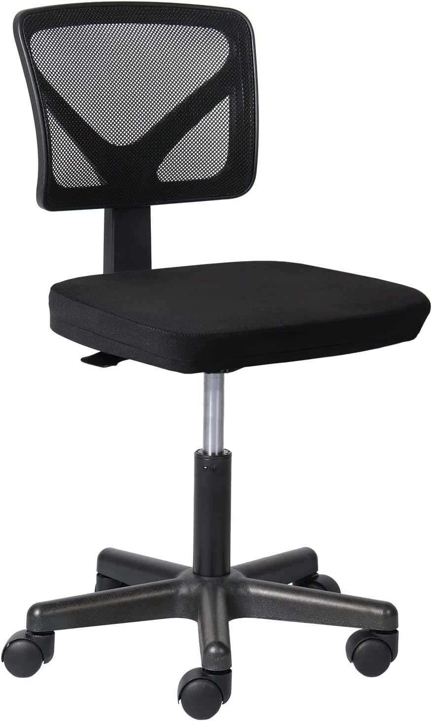 Black Ergonomic Mesh Swivel Computer Task Chair with Rolling Casters and Armrests J21081