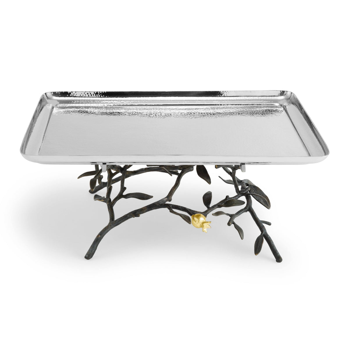 Pomegranate Large Footed Centerpiece Tray P99666