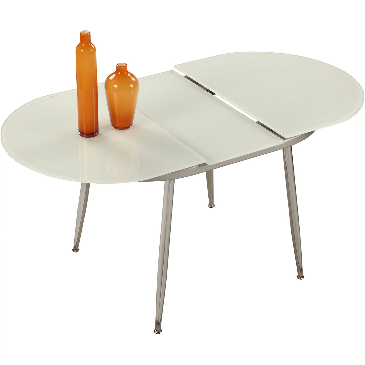 Chrome Self-storing Extension Dining Table W415754