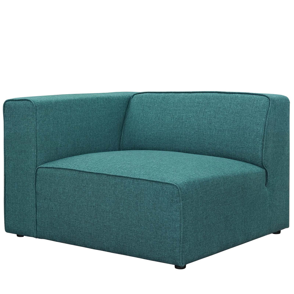 Teal Upholstered Fabric 7 Piece Sectional Sofa Set M437