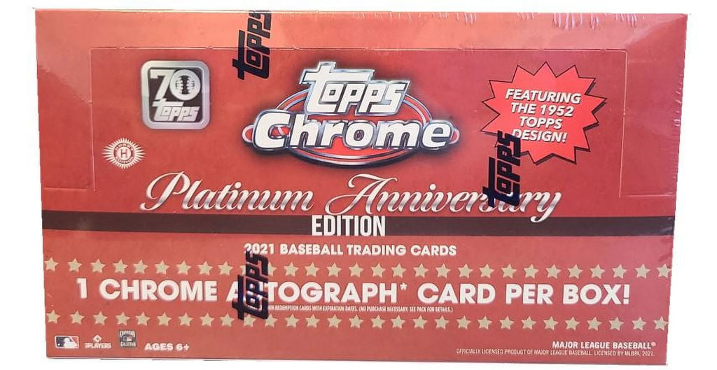 Topps Chrome Baseball Platinum Anniversary Hobby I3086