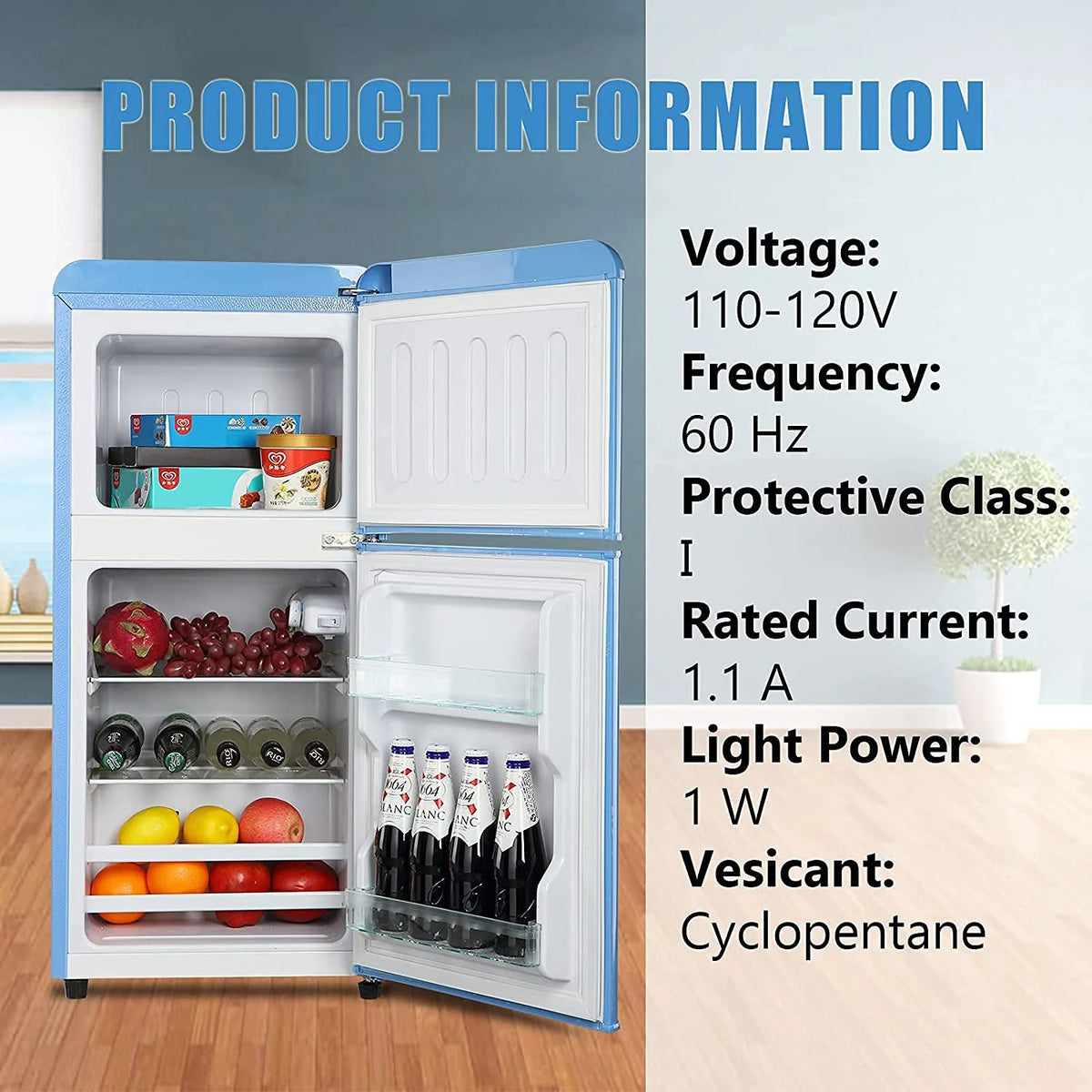 3.5cu.ft Compact Refrigerator Mini Fridge with Freezer T926