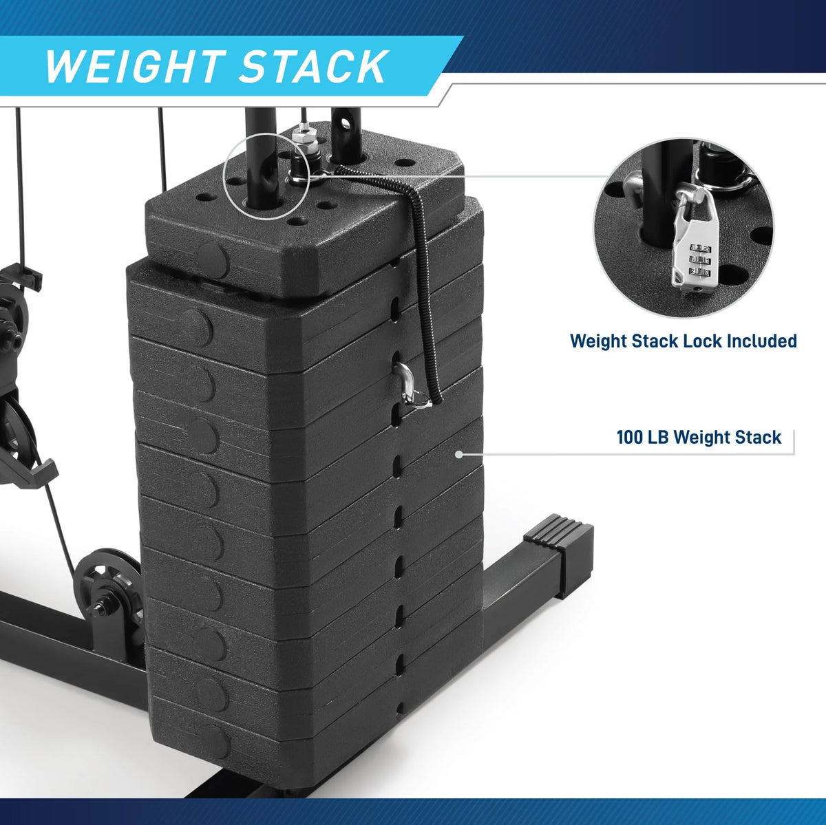 100 lbs Stack Home Gym I184