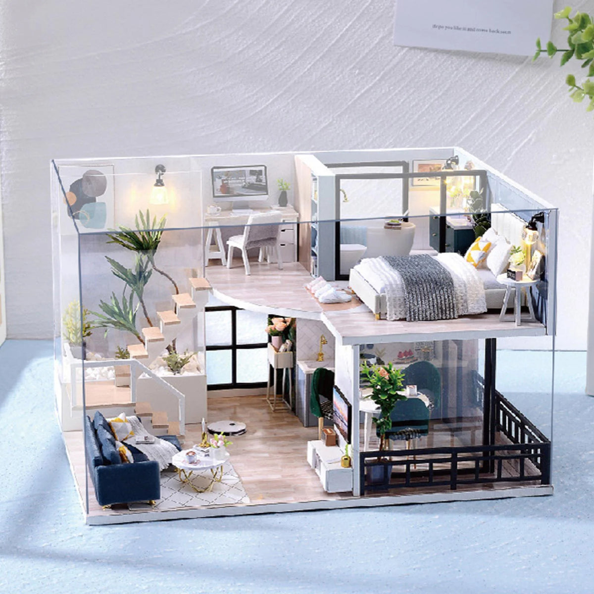 Dollhouse Building Toys with Furniture Accessories B7209